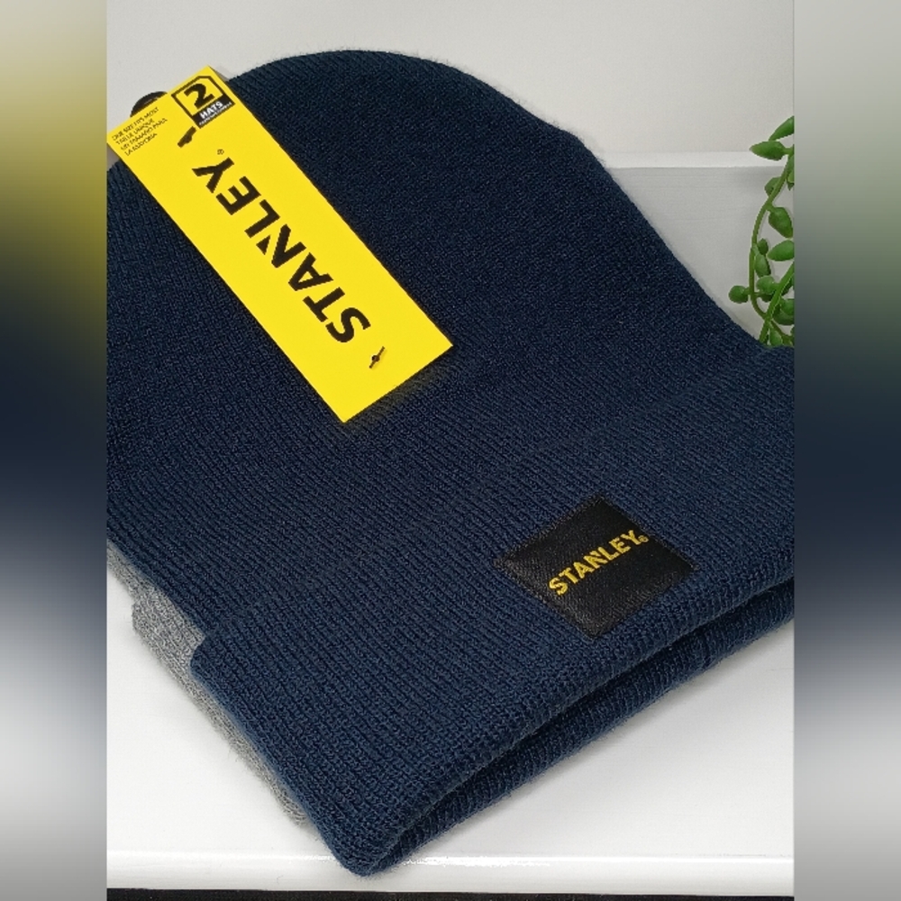 Stanley Navy and Gray Knit Beanie